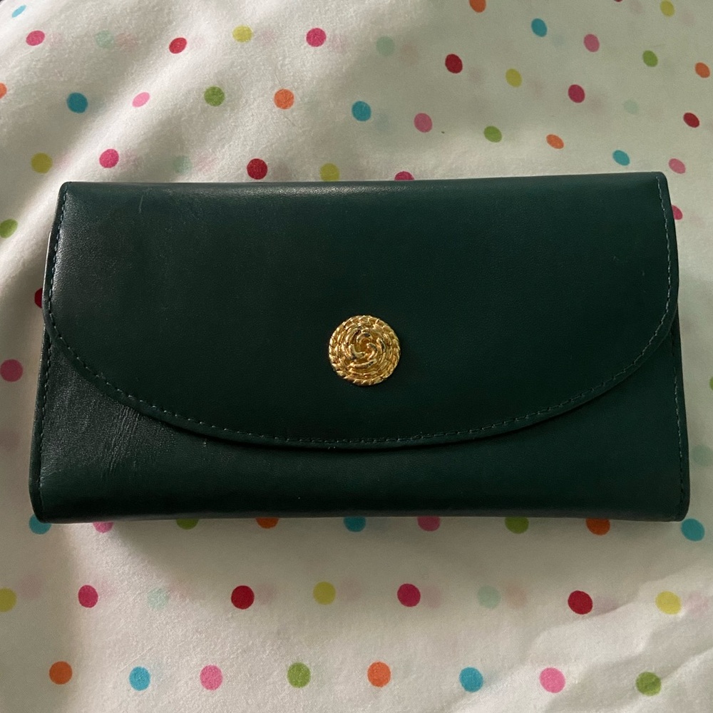 Vintage NWT Princess Gardner Emerald Green Wallet